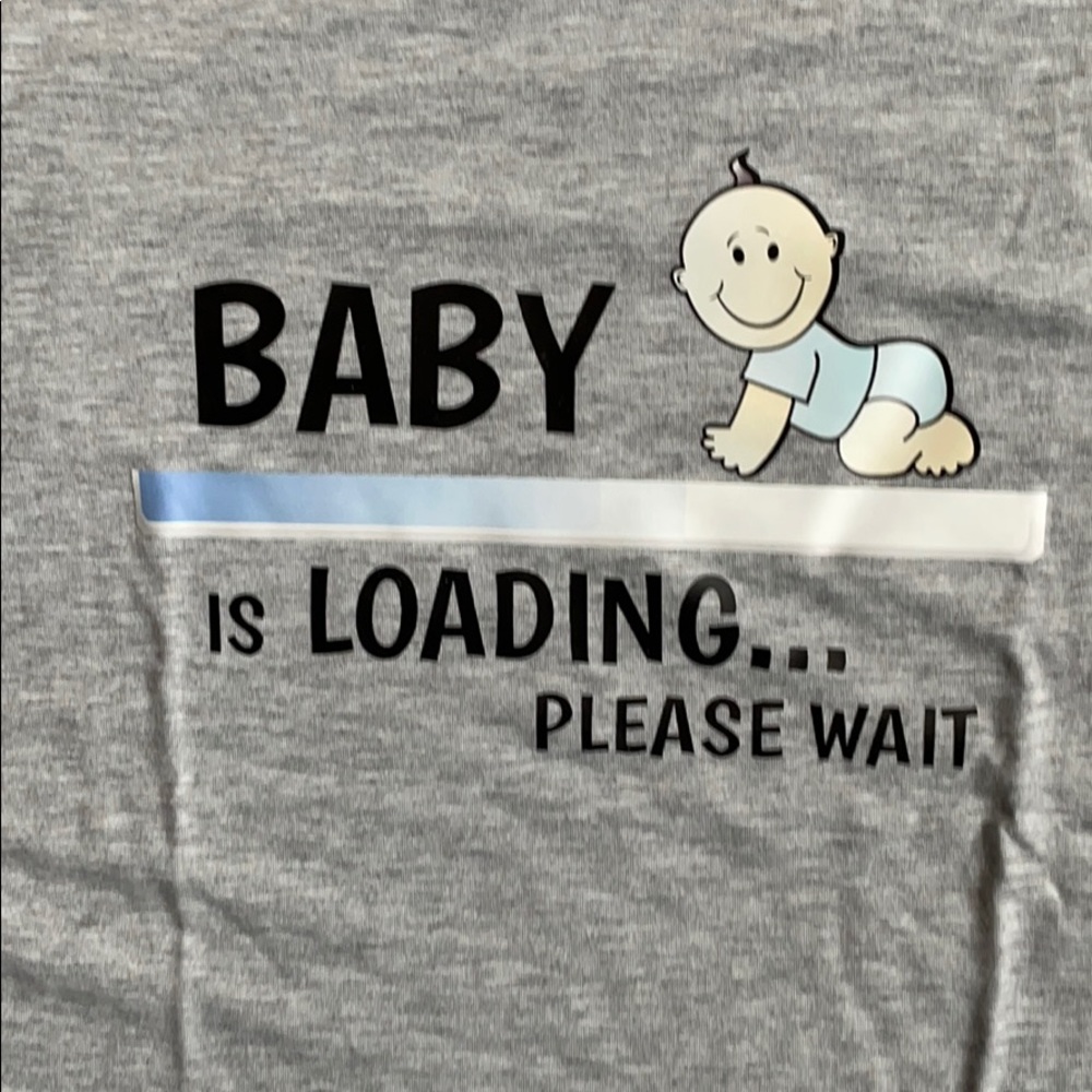 New “Baby Loading” maternity long sleeve shirt